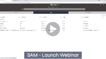SAM Launch Webinar
